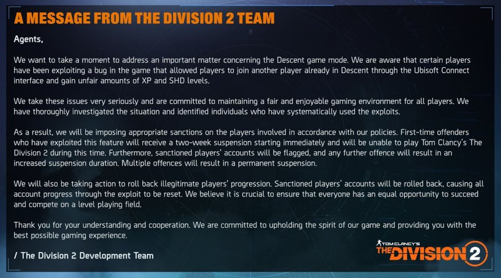 The Division 2 баг