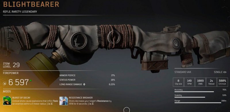 Легендарное оружие в Outriders 8