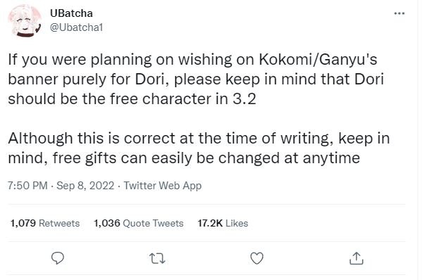 Genshin Impact Дори бесплатно