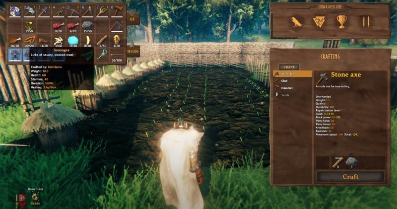 Valheim как увеличить здоровье выносливость инвентарь