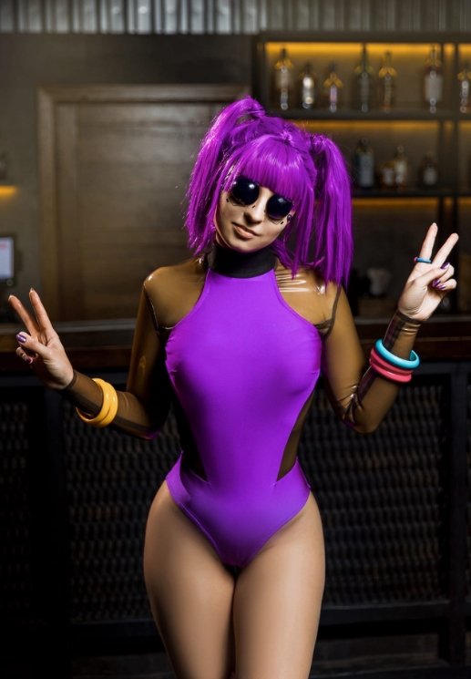 Косплей Purple Force, Red Menace и Blue Moon из Cyberpunk 2077