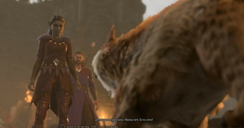 Baldur`s Gate 3 детеныш медвесыча