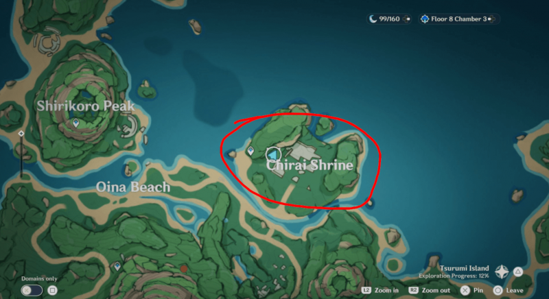 Genshin Impact каменные плиты цуруми 1