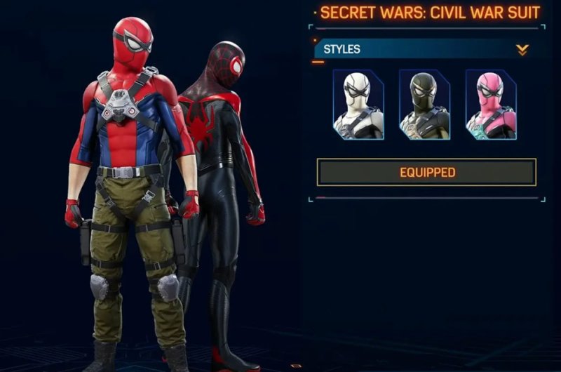 Spider-Man 2 все костюмы Человека-паука