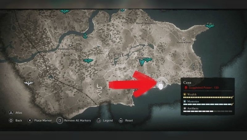 Assassin's Creed Valhalla карты сокровищ 15