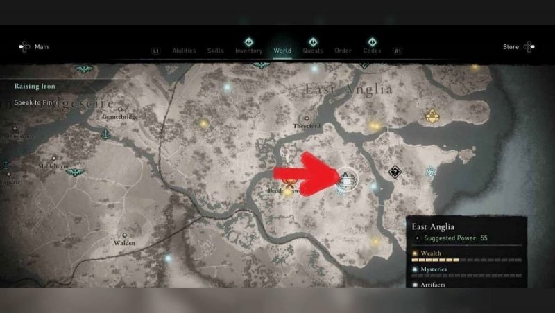 Assassin's Creed Valhalla карты сокровищ 7