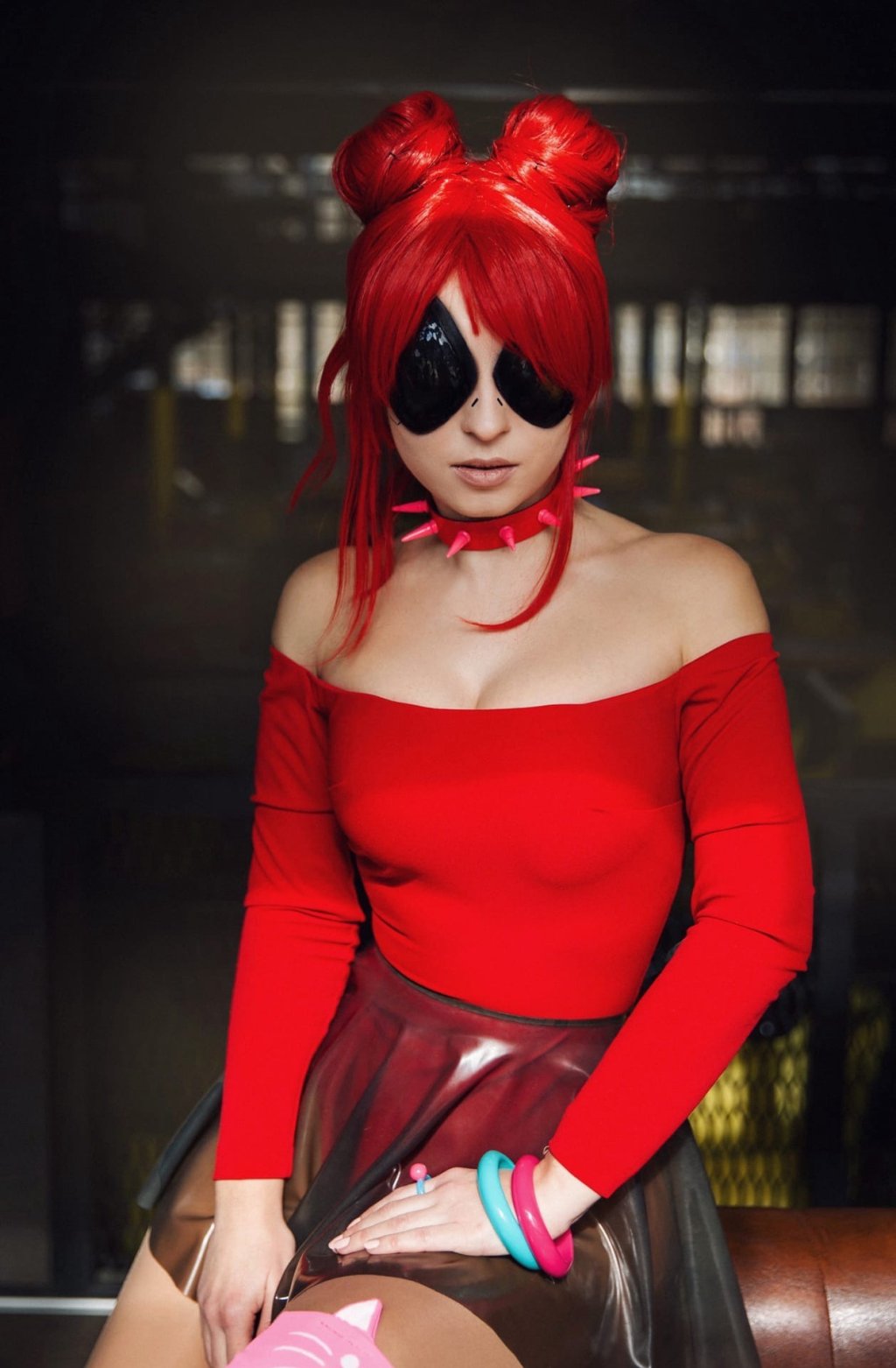 Косплей Purple Force, Red Menace и Blue Moon из Cyberpunk 2077