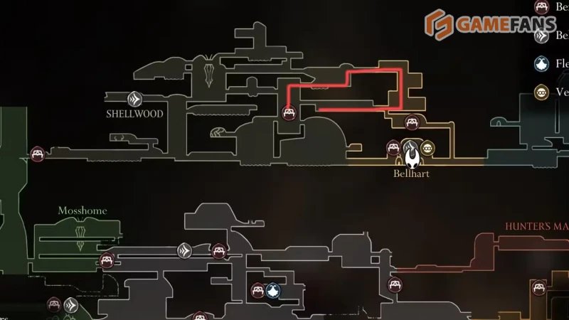 Ритуал с полипами Hollow Knight: Silksong