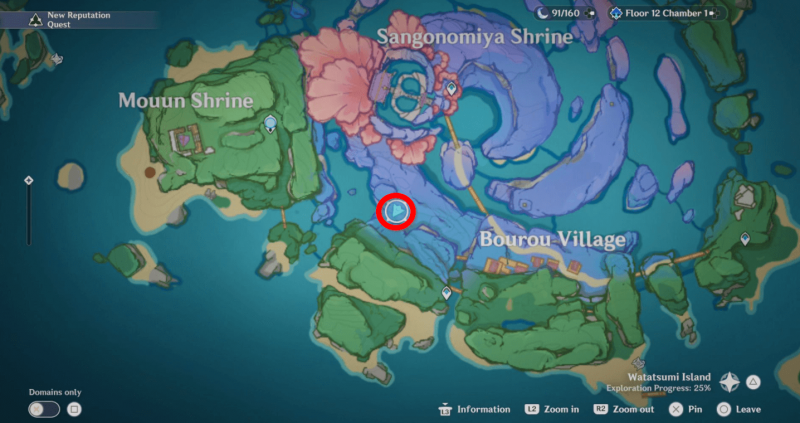 Genshin Impact как решить головоломки с релейными камнями на Ватацуми 11