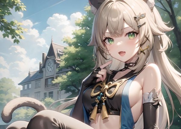 Кошкодевочка Кирара прячется в коробку в новом геймплее Genshin Impact