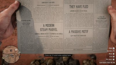 Газеты в Red Dead Redemption 2