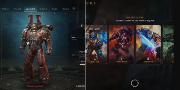 Как поменять класс и снаряжение в Space Marine 2