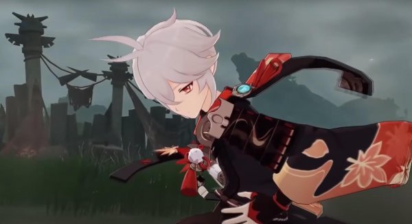 Умения Каэдэхары Кадзухи в новом трейлере Genshin Impact