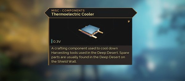 Термоэлектрический охладитель в Dune Awakening: где найти и для чего нужен