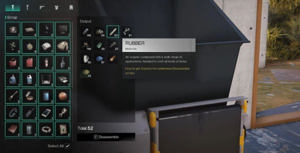 Где найти резину в Once Human