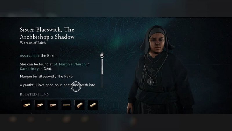 Assassin's Creed Valhalla Сестра Бледсвит