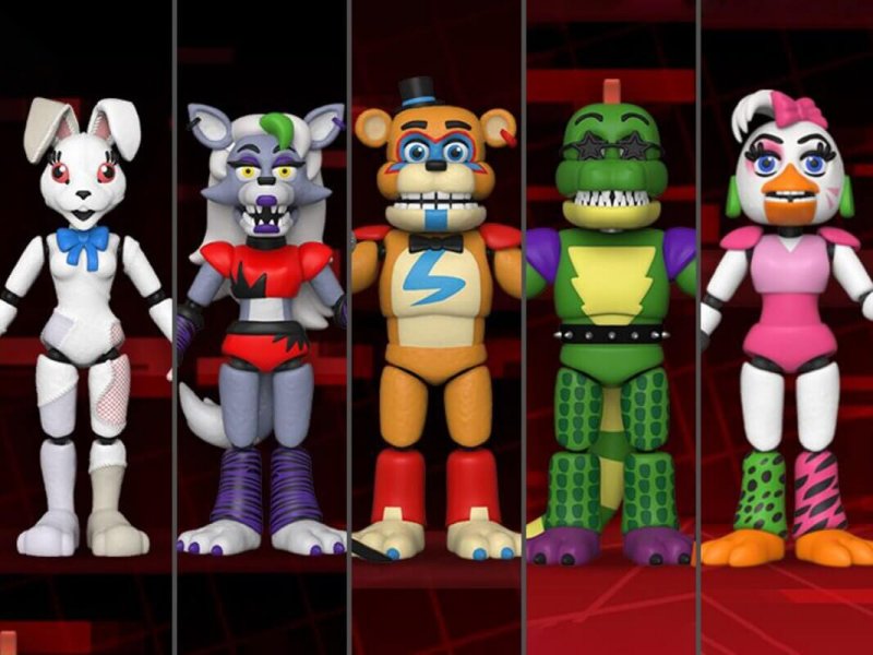 fnaf security breach characters wallpaper