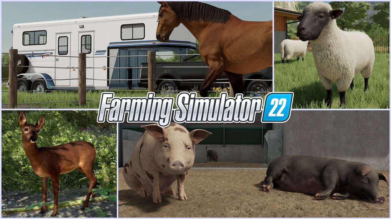 Животные в Farming Simulator 22