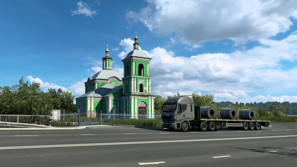Скриншоты из дополнения Heart of Russia для игры Euro Truck Simulator 2