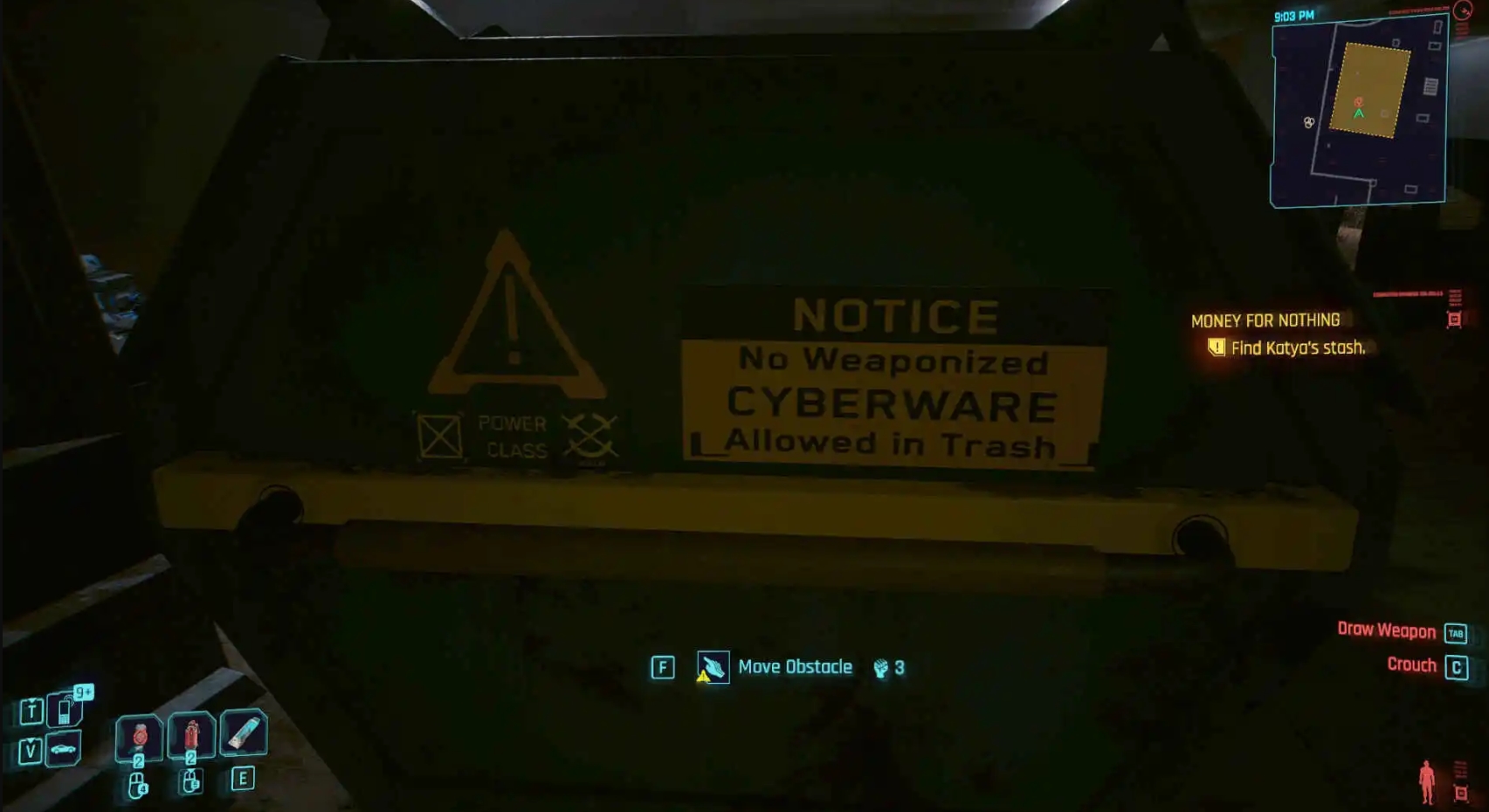 Cyberpunk 2077 шпионский клад