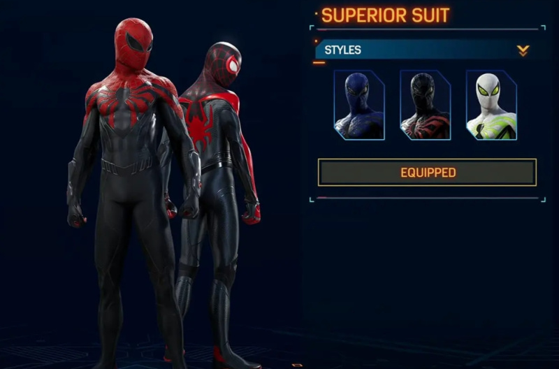 Spider-Man 2 все костюмы Человека-паука